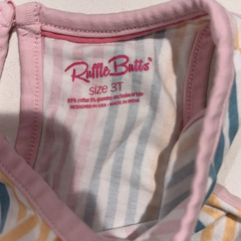 Three Girl Toddler Rompers Sleeveless 3T